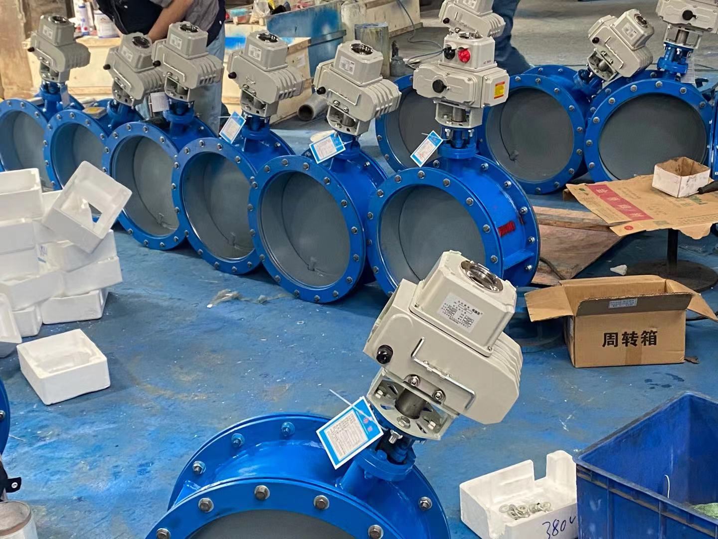 Fine small electric butterfly valve 