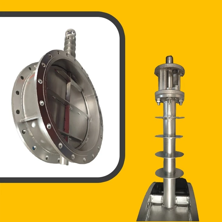 CF8 CF8M Flue Gas Air Duct Damper Valve