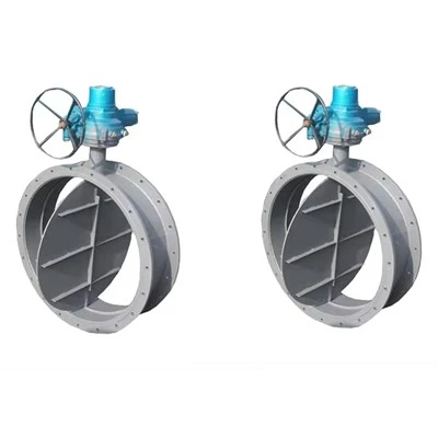 Válvulas amortecedoras de ventilação de duto de ar acionadas com um quarto de volta