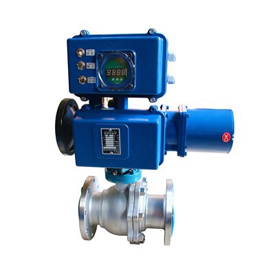 Válvula de esfera de vedação de metal de aço inoxidável com flange elétrica 304